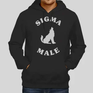 Sigma Male Wolf Design Grindset Sigma Hoodies 1