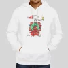 Snoopy House Sleigh Fuzzy Graphic Peanuts Christmas Hoodie