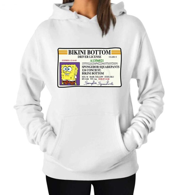 Spongebob Bikini Bottom Driver Spongebob License Hoodie