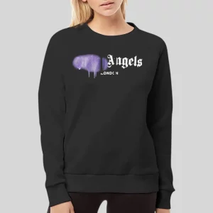 Sprayed Logo London Palm Angels Hoodie 3