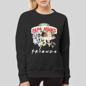 Star Wars Characters Friends Papa Johns Hoodie 4