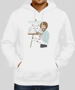Streetwear Beautiful Mountain Bob Ross Ripndip Hoodie 1