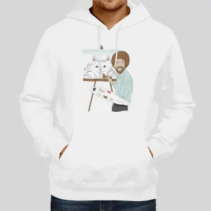 Streetwear Beautiful Mountain Bob Ross Ripndip Hoodie