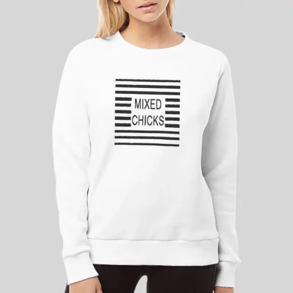 Stripes Mixed Chicks Hoodie