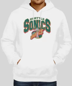 Supersonics 1994 Vintage Team Club Logo Hoodie 1
