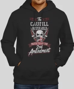 The Skull Surname Last Name Caudill Hoodie 1