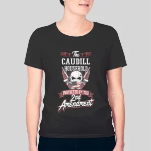 The Skull Surname Last Name Caudill Hoodie 3