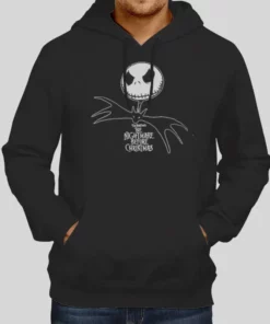Tim Burton S 1990's Nightmare Before Christmas Hoodie 1