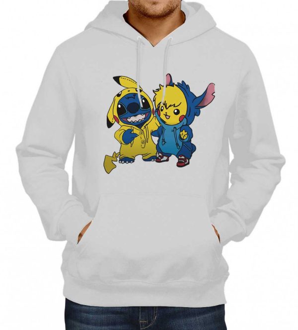 Toothless Stitch And Pikachu Hoodie