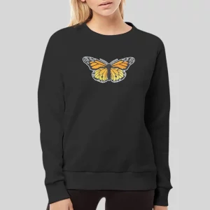 Trendy Printed Tien Butterfly Hoodie 4