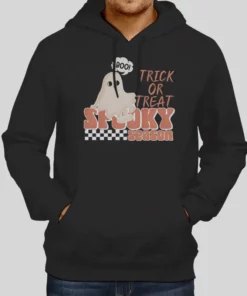 Trick Or Treat Spooky Season Hoodie Two Sided Print 1