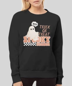 Trick Or Treat Spooky Season Hoodie Two Sided Print 2