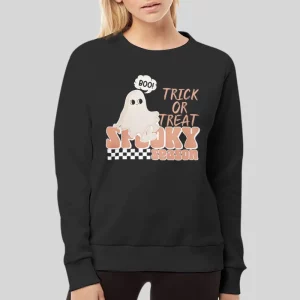 Trick Or Treat Spooky Season Hoodie Two Sided Print