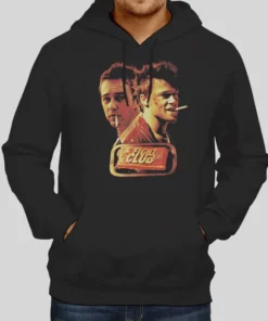 Tyler Durden Edward Norton Brad Pitt Fight Club Hoodie 1