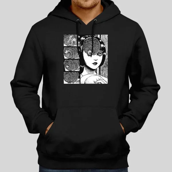 Uzumaki Junji Ito Manga Horror Junji Ito Hoodie