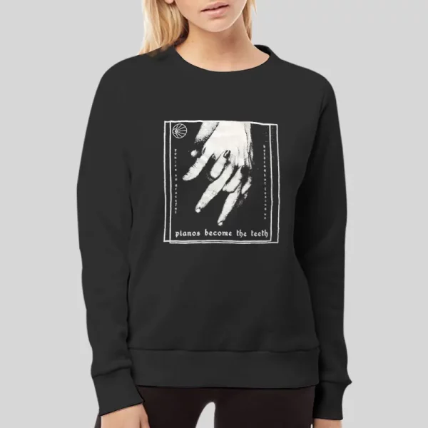 Vintage 90s Pianos Become The Teeth Hoodie