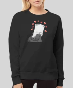 Vintage 90s Sad Bart Hoodie 1 Vintage 90s Sad Bart Hoodie 2