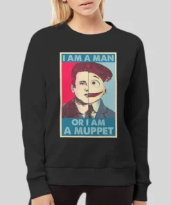 Vintage Am I A Man Or Am I A Muppet Hoodie 2