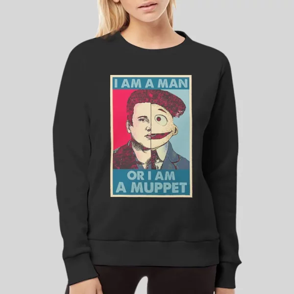 Vintage Am I A Man Or Am I A Muppet Hoodie