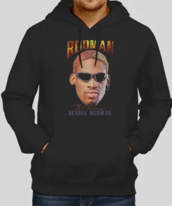 Vintage Bulls Throwback Dennis Rodman Hoodie 1