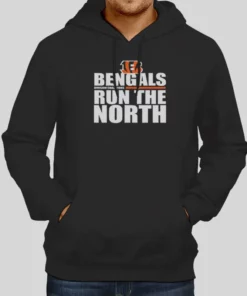 Vintage Cincinnati Bengals Run The North Hoodie 1