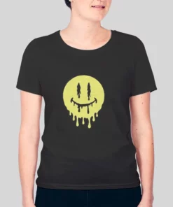 Vintage Drippy Smiley Face Hoodie 2
