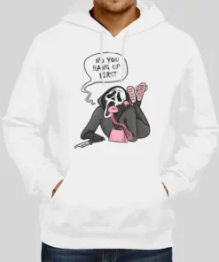 Vintage Ghostface No You Hang Up Scream Hoodie 1