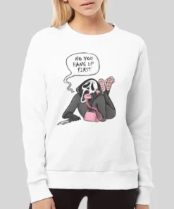Vintage Ghostface No You Hang Up Scream Hoodie 2