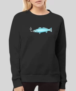 Vintage Good Worth Smoking Fish Hoodie 4
