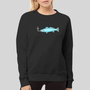 Vintage Good Worth Smoking Fish Hoodie 4