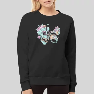 Vintage Graffiti Rick And Morty Hoodie 4