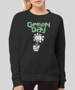 Vintage Green Day Kerplunk Green Day Flower Pot Hoodie 3