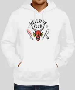 Vintage Hellfire Club Stranger Things Hoodie 1