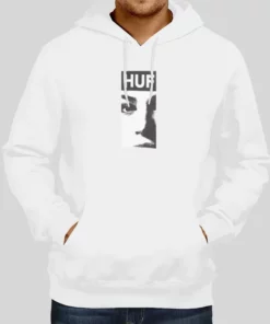 Vintage Huf Type Pink Hoodie 1