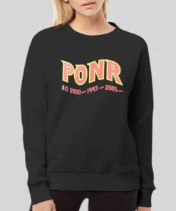 Vintage Inspired Black Ponr Hoodie 4