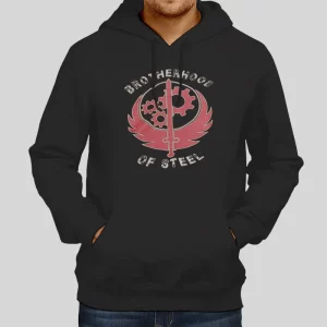 Vintage Inspired Brotherhood Of Steel Salvation Hoodie Two Side