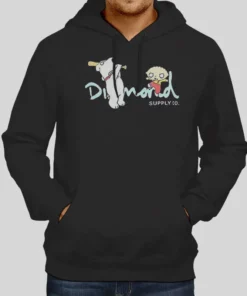 Vintage Inspired Diamond Family Guy Hoodie 1