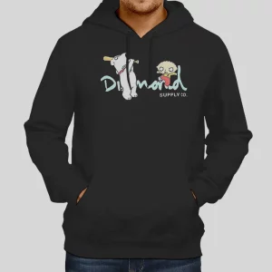 Vintage Inspired Diamond Family Guy Hoodie