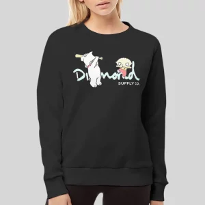 Vintage Inspired Diamond Family Guy Hoodie 4