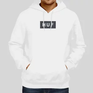 Vintage Inspired Huf Flags Grey Hoodie