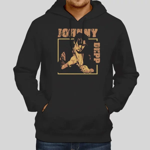 Vintage Inspired Johnny Depp Hoodie