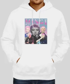 Vintage Inspired Mingi Ateez Hoodie 1