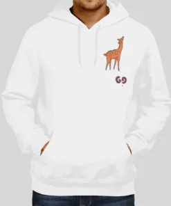 Vintage Inspired Printed Naketano Deer Hoodie 1