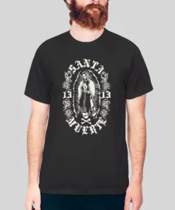 Vintage Inspired Santa Muerte Hoodie 1 Vintage Inspired Santa Muerte Hoodie 2