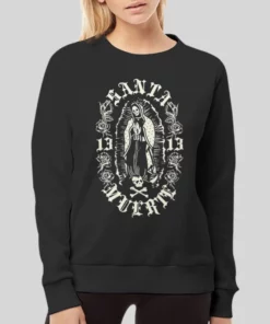 Vintage Inspired Santa Muerte Hoodie 3 Vintage Inspired Santa Muerte Hoodie 4