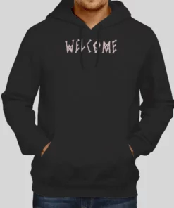 Vintage Inspired Skateboards Pink Welcome Hoodie 1