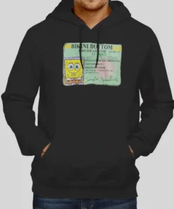 Vintage Inspired Spongebob Driver's License Hoodie 1