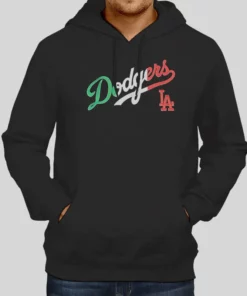 Vintage La Black Dodgers Hoodie 1