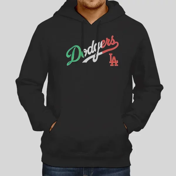 Vintage La Black Dodgers Hoodie
