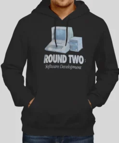 Vintage La Computer Round Two Software Development Hoodie 1